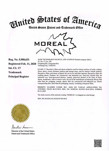 Trademark registratin (U.S.A)